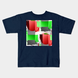 Red, green and grey Kids T-Shirt